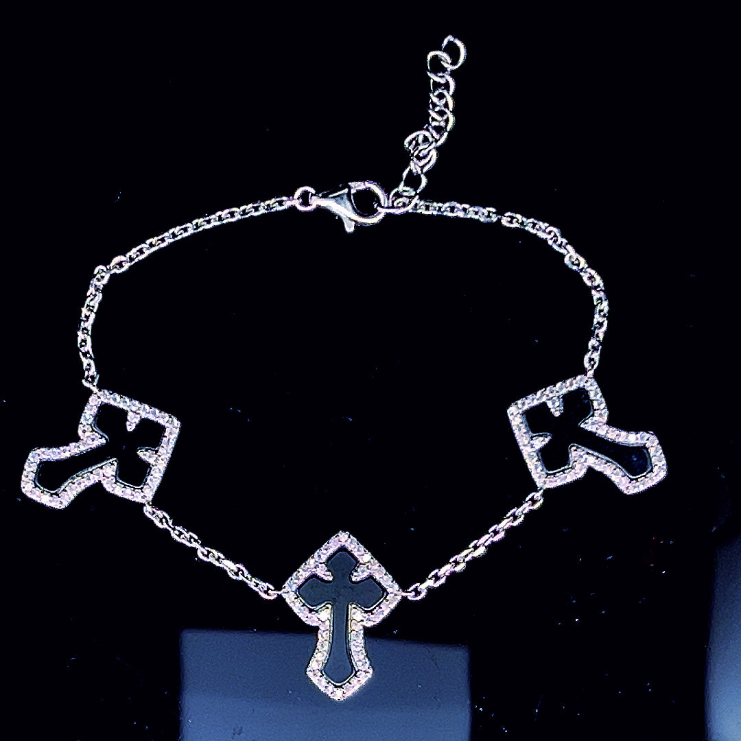 Sterling Silver Moissanite Designer Bracelet