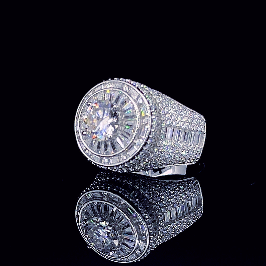 Sterling Silver Moissanite Ring