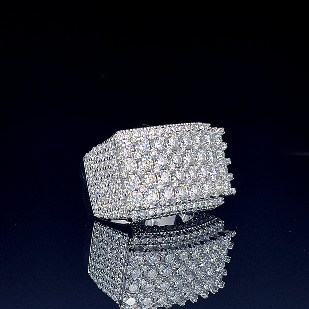 Sterling Silver Moissanite Ring