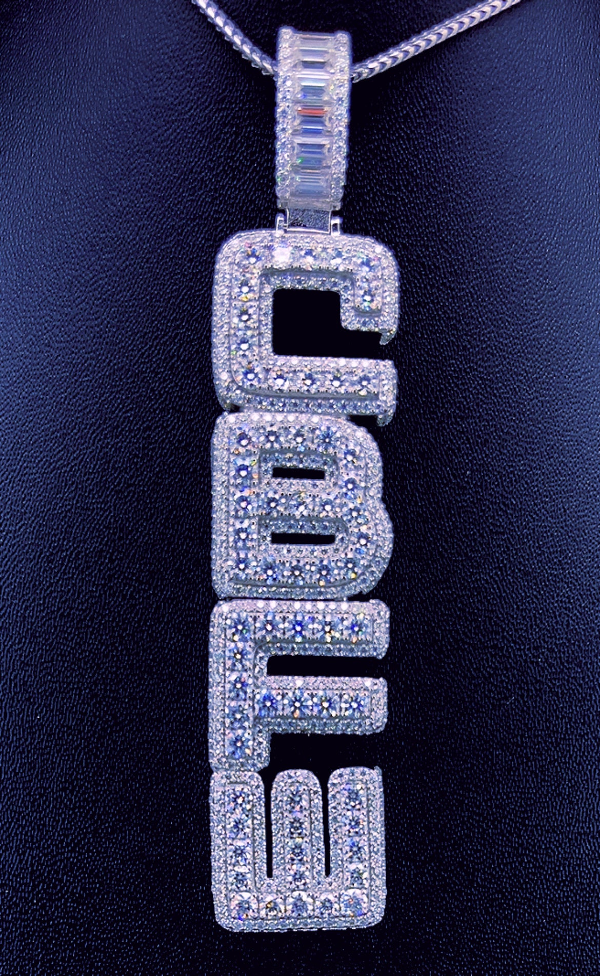 Sterling Silver Moissanite CBFE Pendant