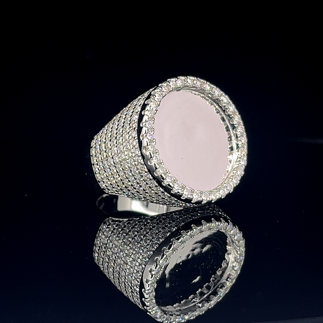 Sterling Silver Moissanite Ring