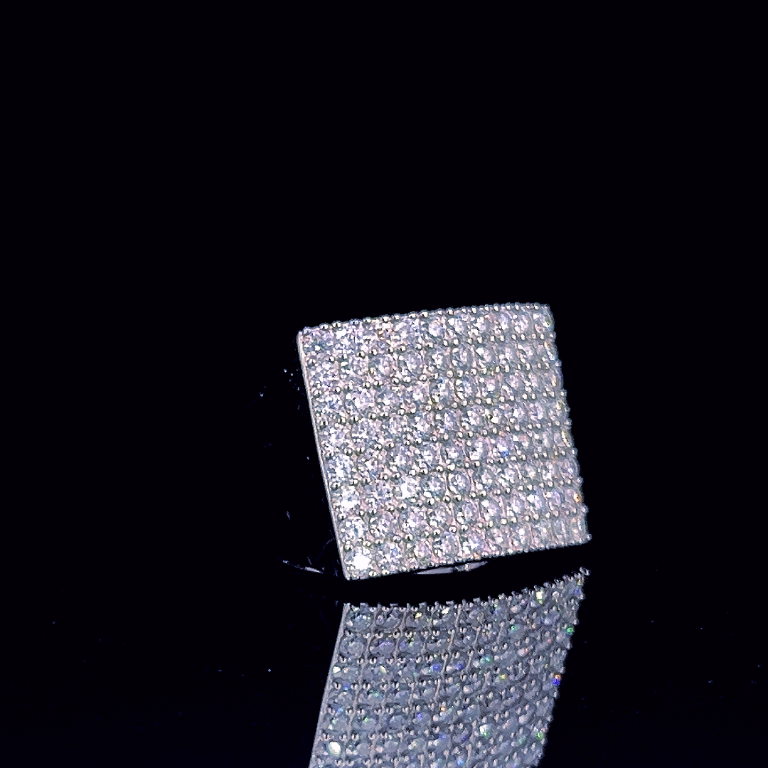 Sterling Silver Moissanite Ring