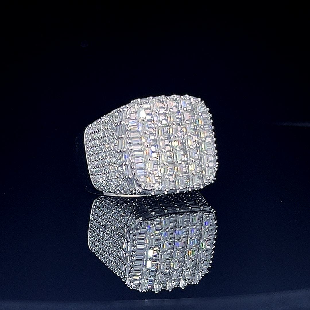 Sterling Silver Moissanite Ring