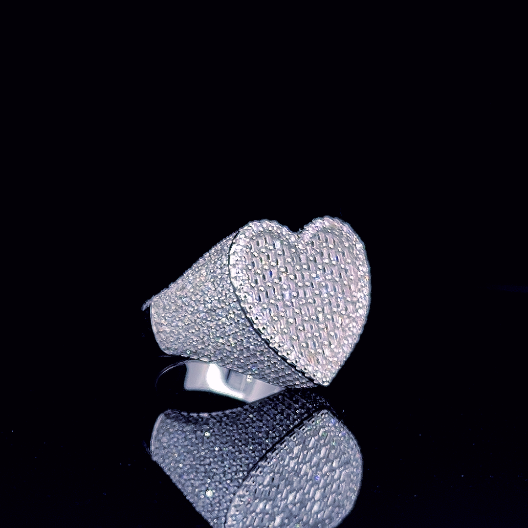 Sterling Silver Moissanite Ring
