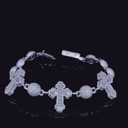 Sterling Silver Moissanite Designer Bracelet