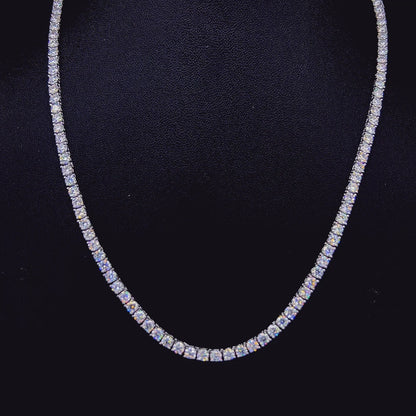 Sterling Silver Moissanite Tennis Chain 0320